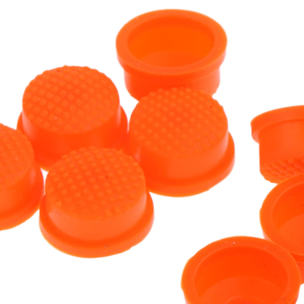 MagiDeal 10pcs LED Flashlight Torch Light Tail Switch Button Cover Cap Rubber Cover Cap Anti Slide Skid Slip