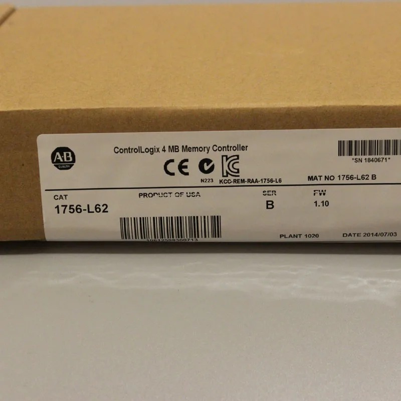 1756 L62 1756L62 PLC Controller New Have in stock