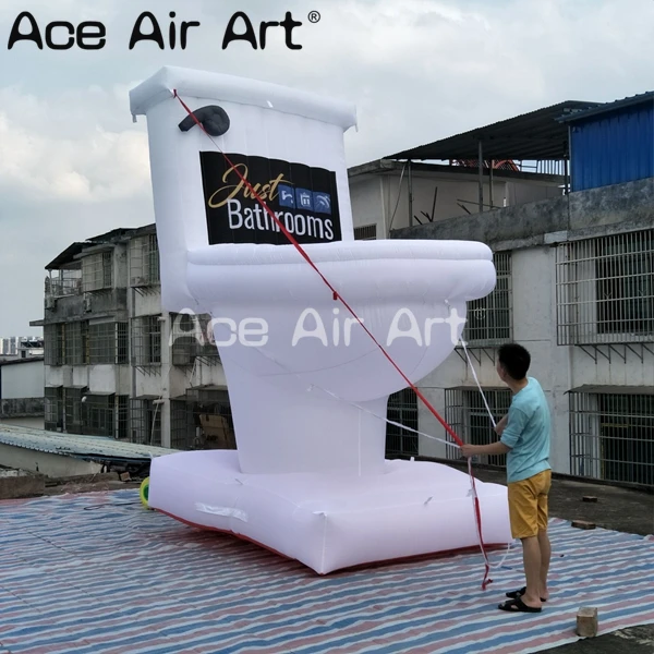 Custom Giant Advertising Inflatable Toilet With Logo,inflatable Close