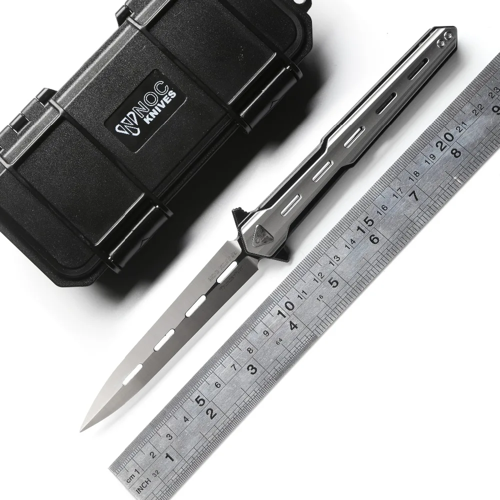 

NOC DT02 tactics folding knife D2 blade KVT ball bearing steel titanium handle camping hunting outdoor Survival knives EDC Tools