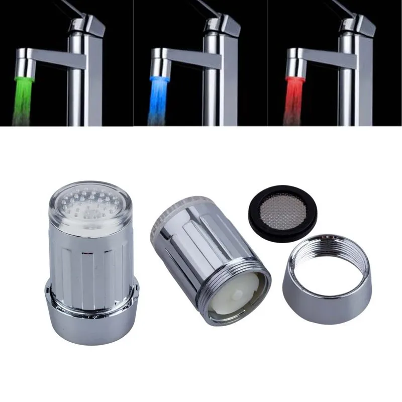 

3-color Water Glow LED Faucet Light Temperature Sensor
