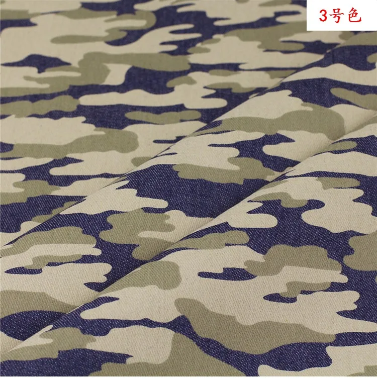 camo denim fabric