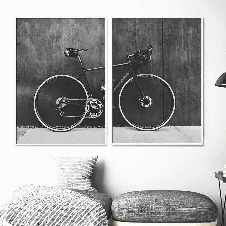 Bicycle Mountain Bike Landscape Wall Art Canvas Painting Nordic Posters And prints Wall Pictures For Living Room Bedroom Decor