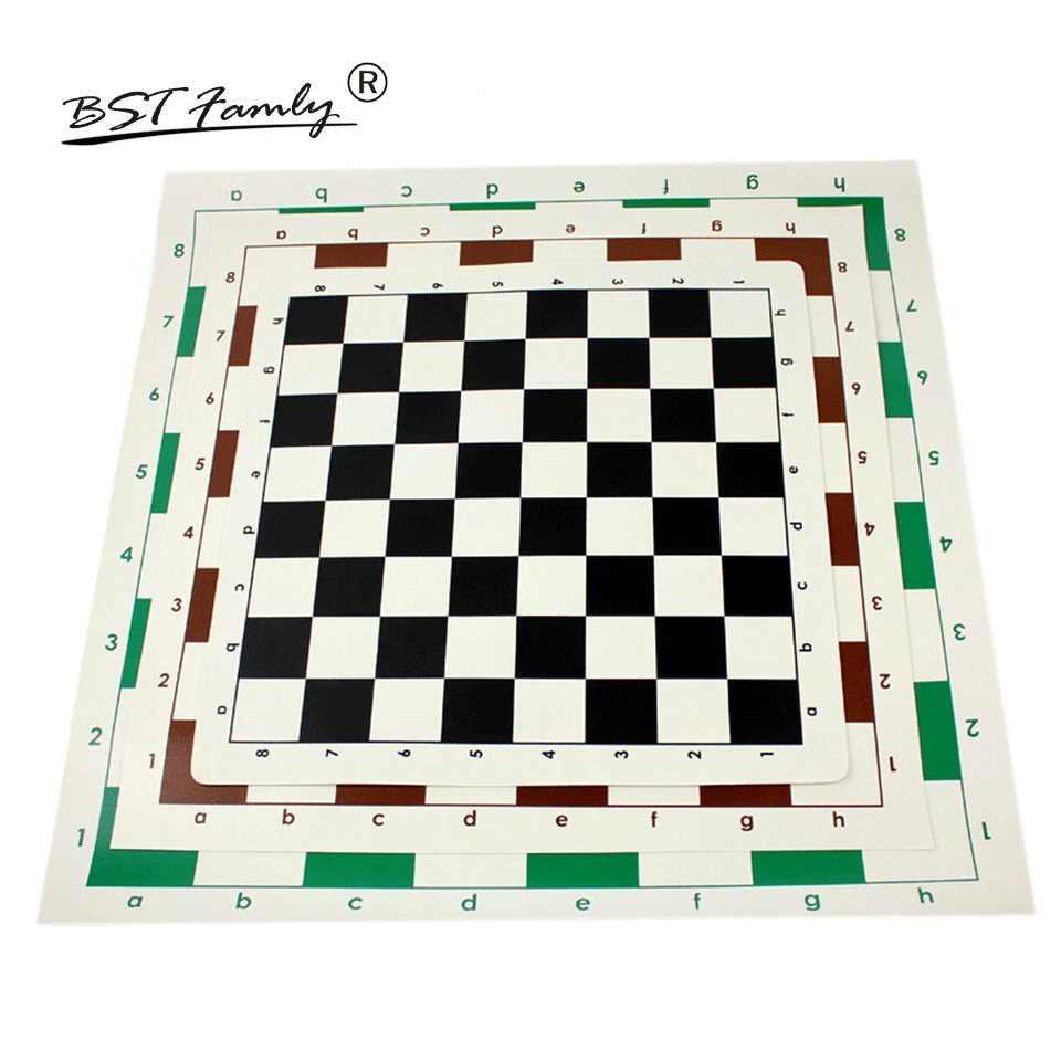 BSTFAMLY Пластик шахматы 35/43/51 см шахматная доска 37/47/57 мм Checker складные шашки доска Международная шахматная доска IB3