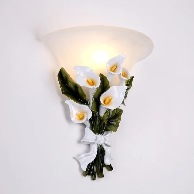 Новый стиль E27 светодиодный настенные лампы металлический стеклянный шар настенные светильники для прохода коридор спальня прикроватная