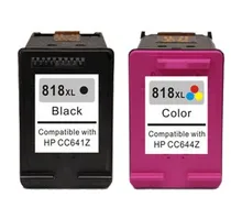 1set 2pcs Black & Color Compatible Ink Cartridges For HP 818xl cc641z cc644z for hp Deskjet D2500/D2568/D2600/D2668 Printer 1set 2pcs Black & Color Compatible Ink Cartridges For HP 818xl cc641z cc644z for hp Deskjet D2500/D2568/D2600/D2668 Printer