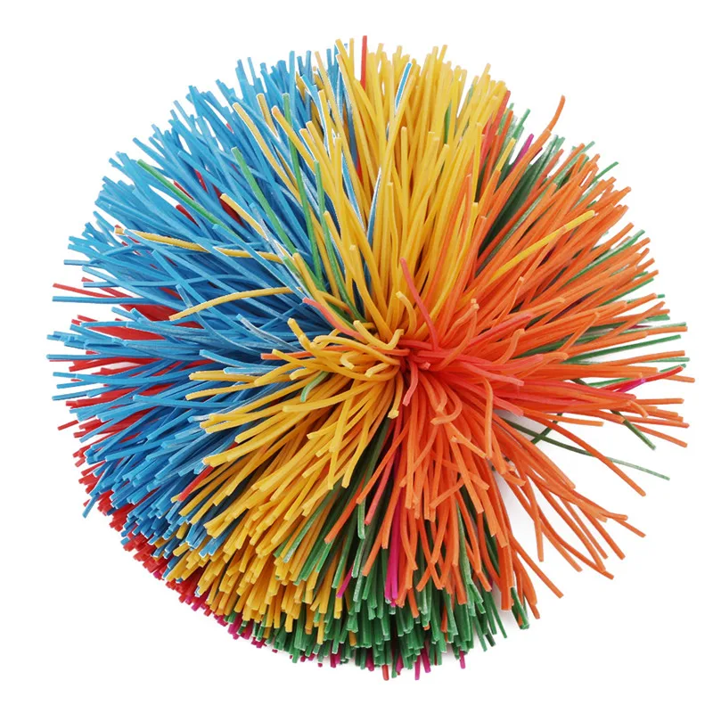 

Fashion Anti-Stress Rainbow Fidget Sensory Koosh Ball Baby Funny Stretchy Ball Stress Relief Kids Autism Special Needs