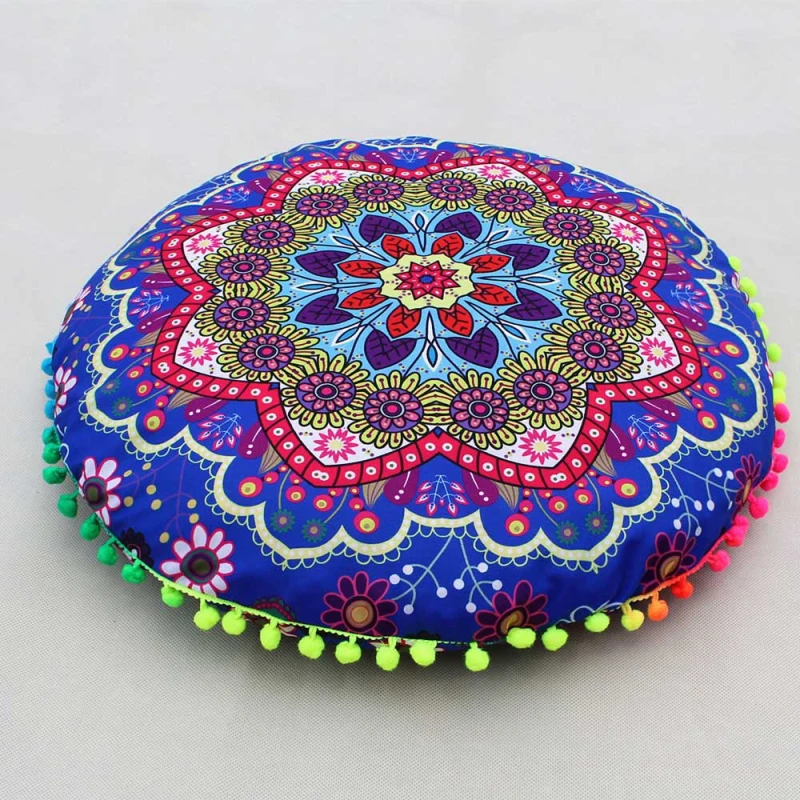Ouneed Горячие многофункциональные прочные декоративные индийские подушки с рисунком Мандала красочные цветочные печатные Полиэстеровые съемные и моющиеся