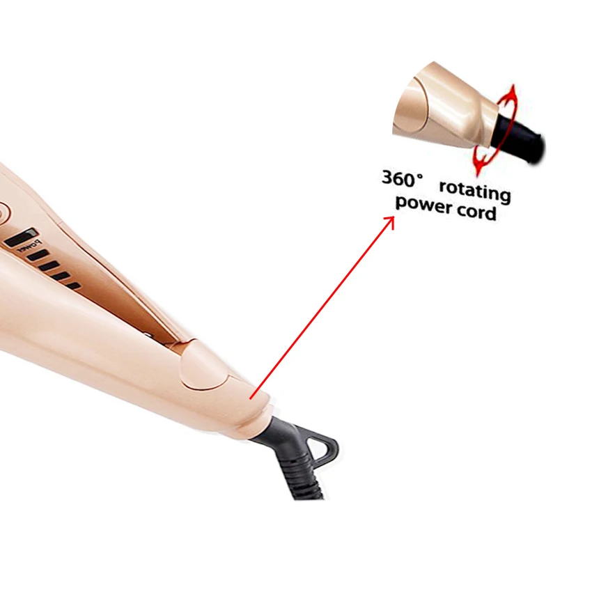 Позолоченные титановые пластины 2 в 1 быстрая выпрямление волос бигуди щипцы для завивки волос Бесплатная доставка