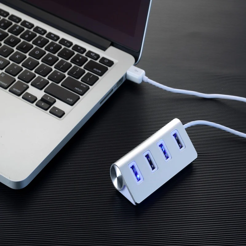 4-Порты и разъёмы USB2.0 Алюминий сплав премиум-Скорость концентратор в Китае(стандарты CE и FCC, аддитивного цветового пространства безопасности Сертификация для Windows XP/Vista/7/8, MAC
