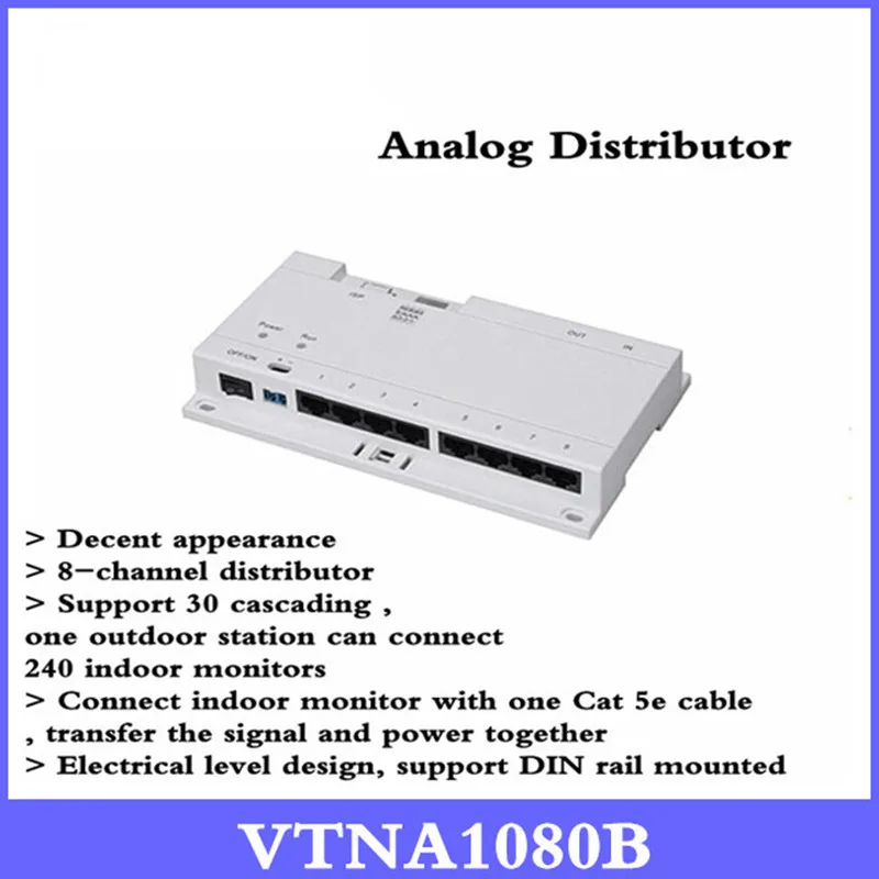 

Original DH 8-CH Unit Net Distributor VTNA1080B Support 60 cascading Export English version Without Logo VTNA1080B
