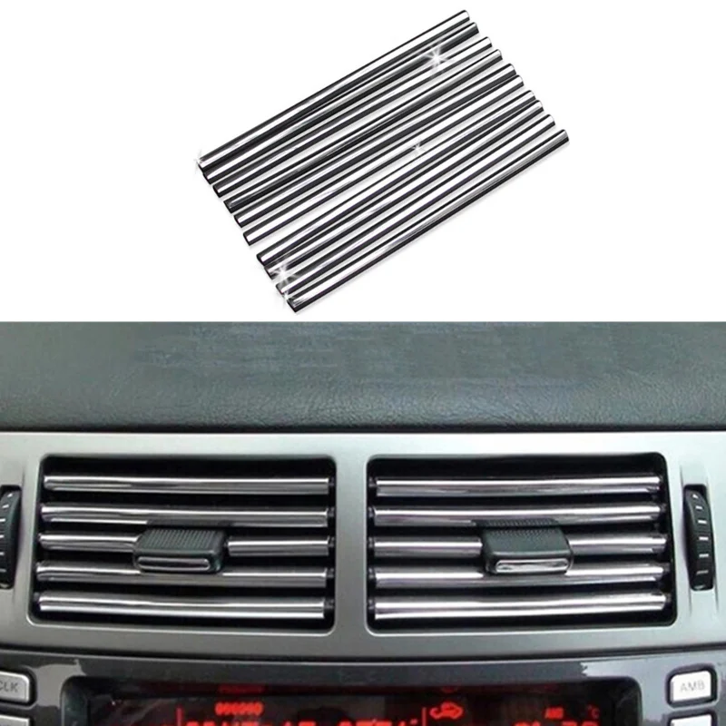 Автостайлинг новинка u образная DIY Вентиляционная решетка украшение для Skoda Octavia A2