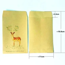 10 шт./лот, милый олень, серия, крафт-бумага, конверты, kawaii, Подарочный конверт для свадебных приглашений, конверты, открытки