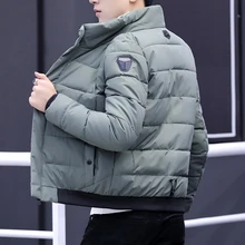 Зимняя мужская куртка, повседневное мужское плотное пальто, Мужская парка, теплая зимняя модная верхняя одежда, куртка с хлопковой подкладкой, пальто
