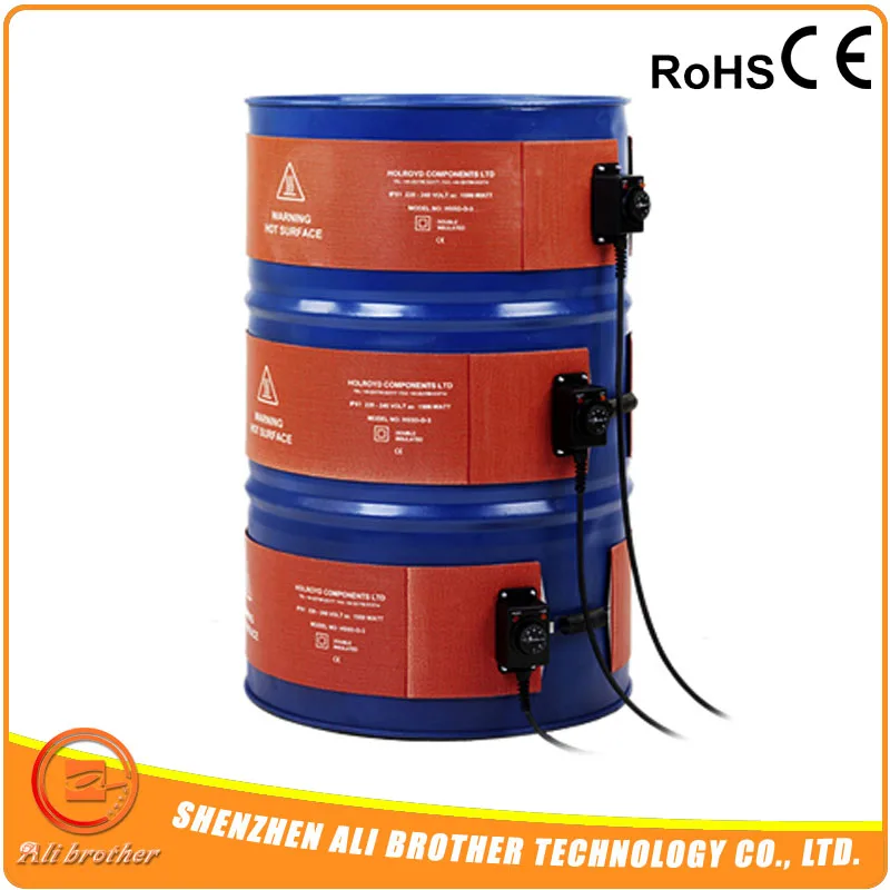 

250*1740mm Flexible Silicone Oil Drum Heater Silicon Heater 55 Gallon/200Litre Drums 1 Year Warranty & Certified