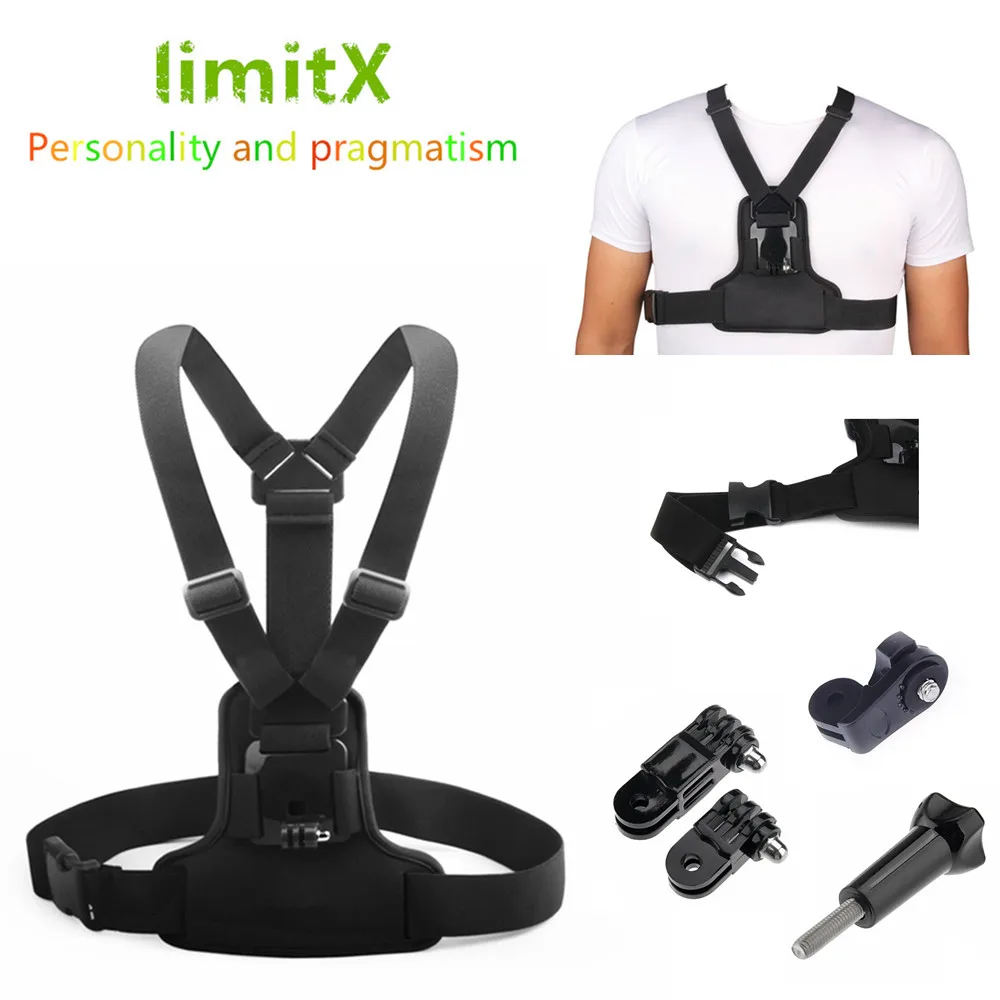 Нагрудный ремень limitX для XiaoMi Yi II 2 4K Lite RICOH WG-M1 WG-M2 M1 M2 THETA SC S m15 360 Contour + ROMA 3 |