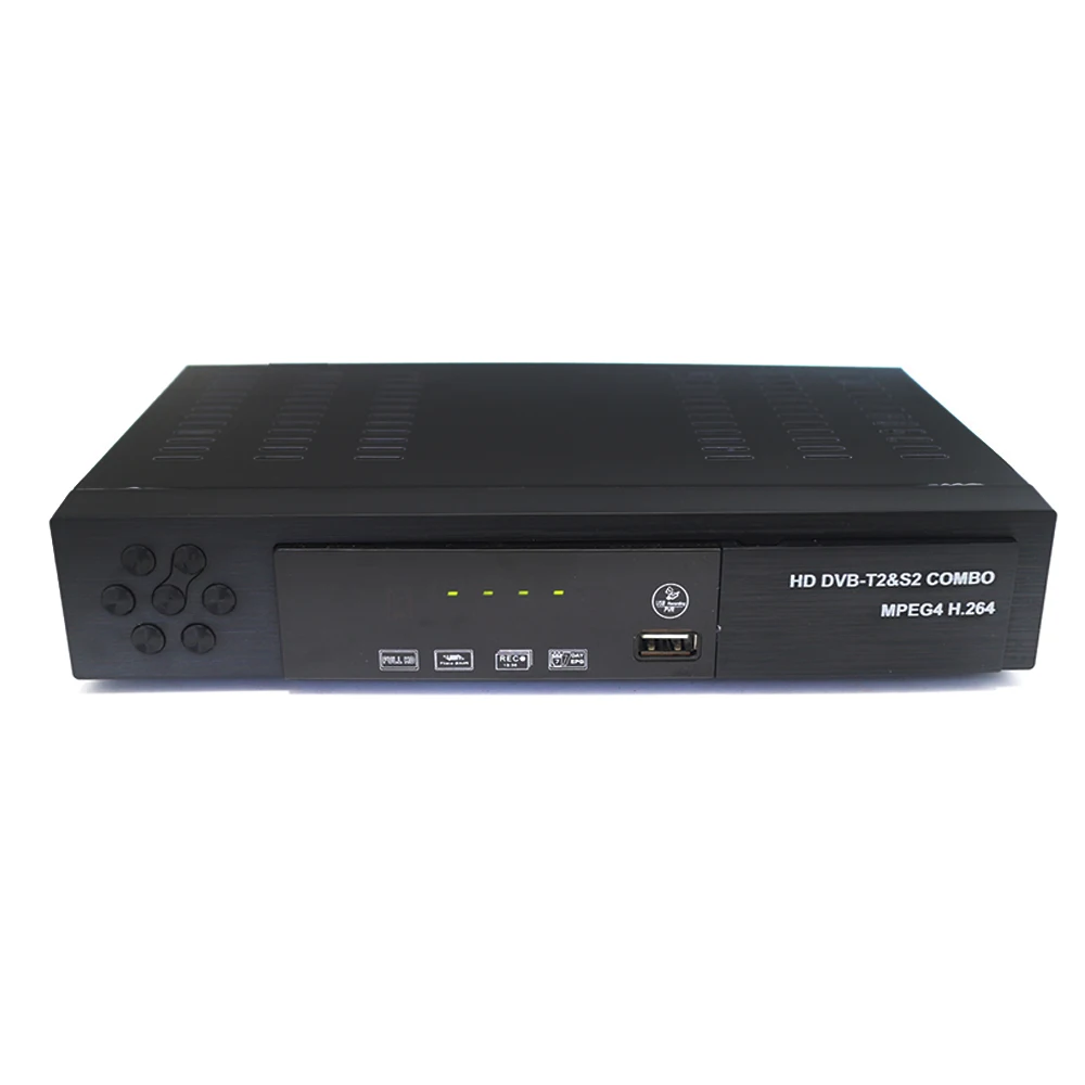 Vmade DVB-T2 DVB-S2 цифровой спутниковый ресивера комбо HD dvb t2 s2 tv box H.264 MPEG-4 1080 P Стандартный телеприставке