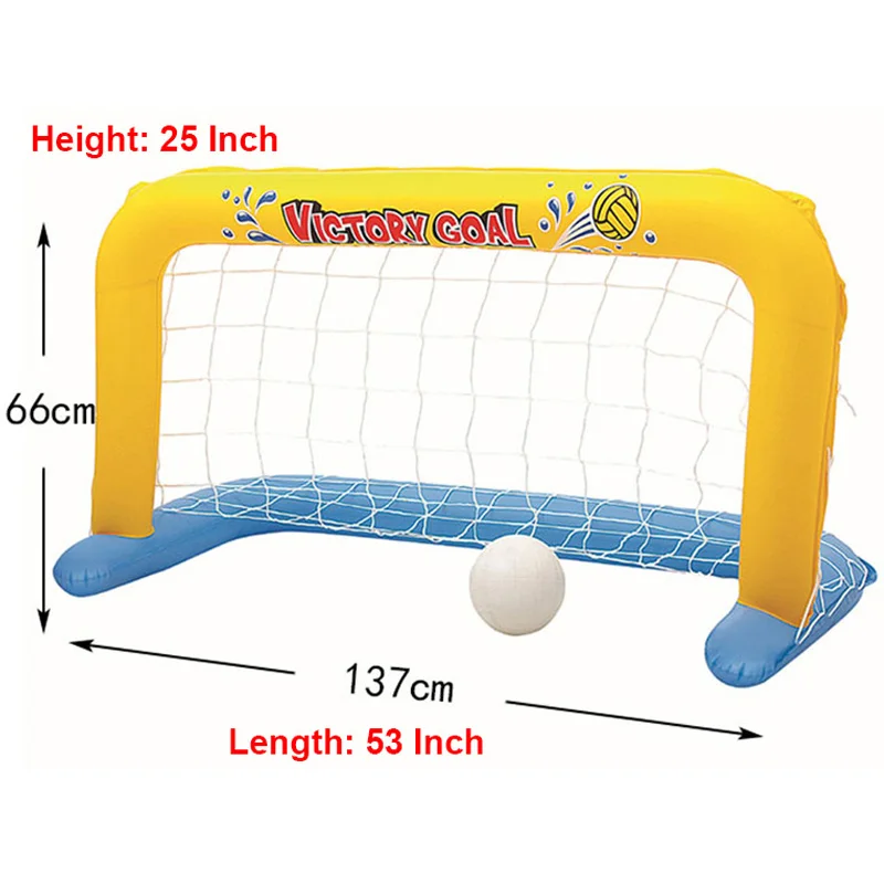 Inflatable-Swimming-Pool-Football-Goal-Volleyball-Net-With-Ball-Game-Water-Sports-Floating-Island-Mattress-Party (1)