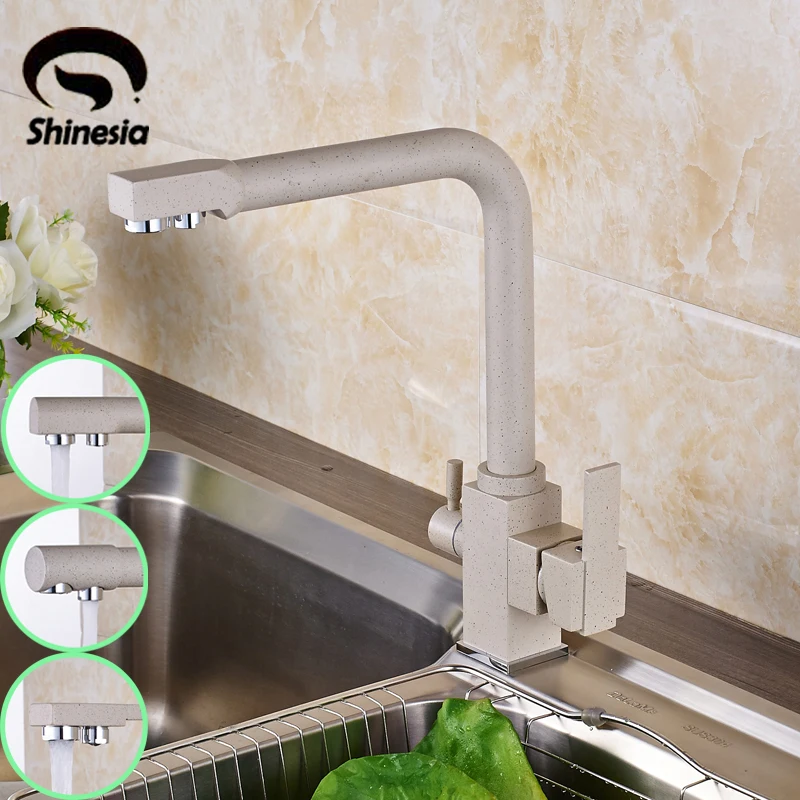 Solid Brass Purification Kitchen Sink Faucet Double Handles Pure Water Mixer Tap Drinking Tap цена Solid Brass Purification Kitchen Sink Faucet Double Handles Pure Water Mixer Tap Drinking Tap цены онлайн