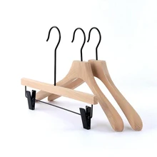 Delightful Beech Wood Hanger for Coats and Pants, Show Elegant (10 Pieces/ Lot)