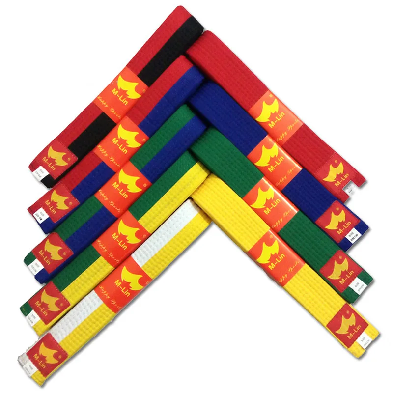 

Top Quality Tae kwon do Belts Martial Arts Karate Judo Standard Taekwondo Professional Belts Taekwondo Tapes Road Divisa Level
