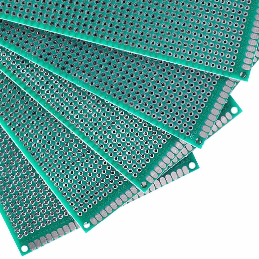 5 шт. 8*12 см Прототип Макет двухсторонняя универсальная печатная плата pcb для Arduino 1