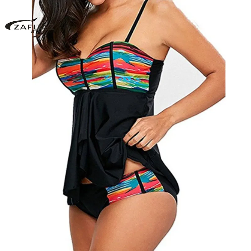 

Tankini Plus Size Swimsuit Women 2020 Push Up Swimwear Women Dress Big Size Swimming Bathing Suits Skirt Beach Monokini 5XL