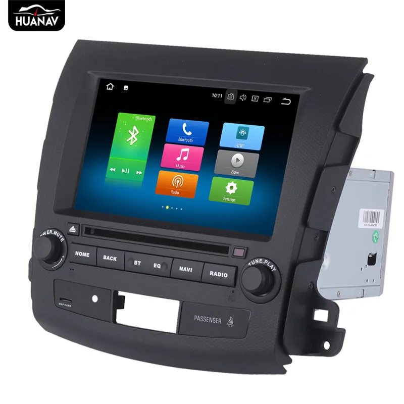 Автомобильный DVD плеер на Android 8 GPS навигатор для Mitsubishi Outlander 2006 2012 Peugeot 4007