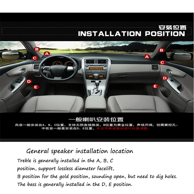 12V car power amplifier subwoofer high-power full-frequency 4-way 4-channel 7