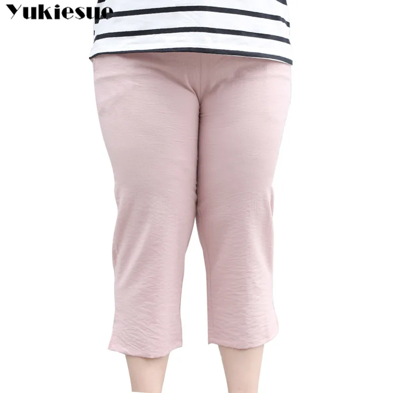 

streetwear summer 2019 women's pants female high waist pencil pants capris for women trousers woman Plus size 5xl 6xl 7xl