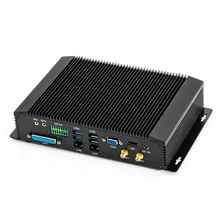 Mini ordenador Industrial sin ventilador con 6 * COM GPIO SIM Intel Dual Core i7 4500U i5 4200U más LPT HDMI VGA Dual LAN