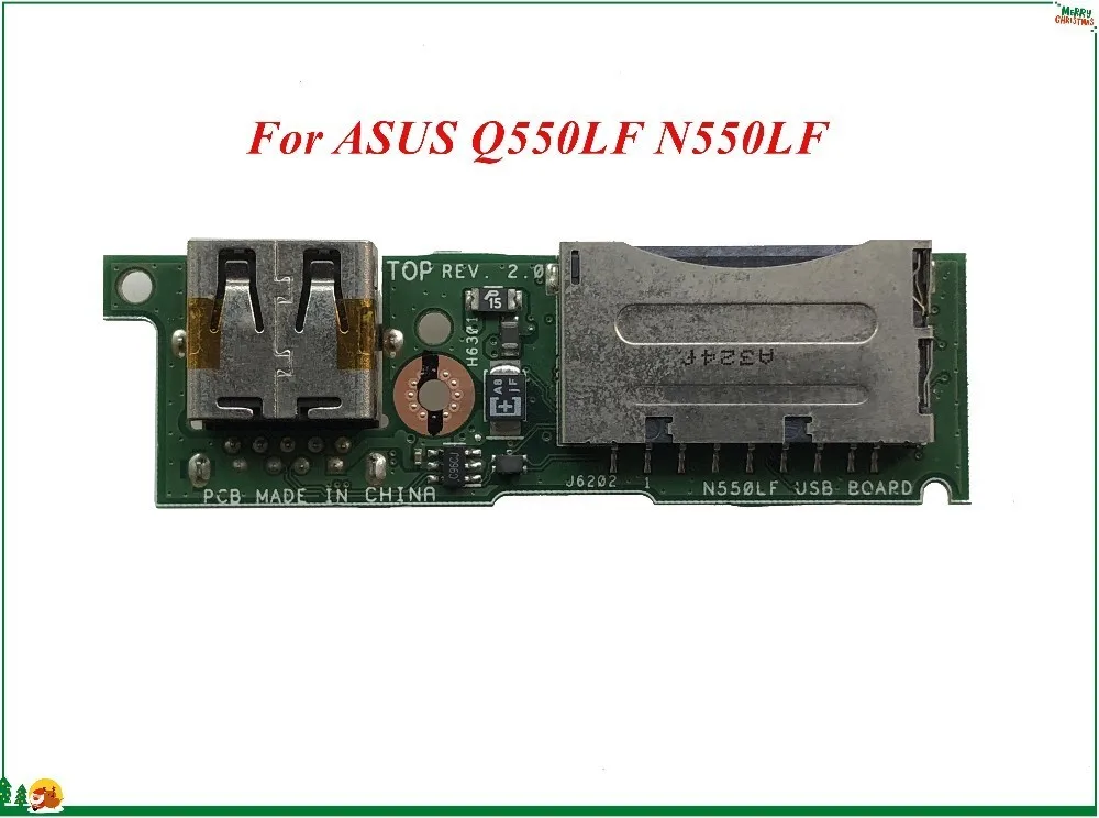 High Quality And Original Laptop I/O USB Card Reader Board 60NB0230-IO1030 For ASUS Q550LF N550LF 100% Working | Компьютеры и офис