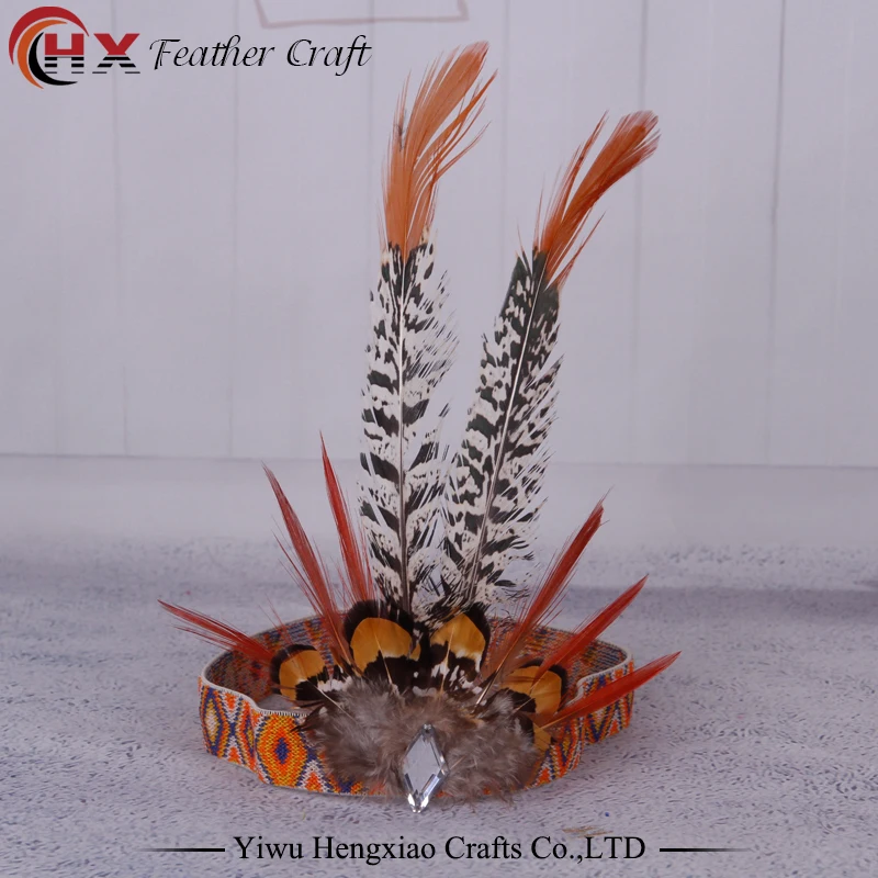 

Hot Fashion Bohemian Festival Feather Headband Hippie Headdress Hair Accessories Feather Headdress for Women