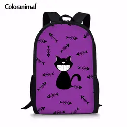 Coloranimal с милым рисунком кота рюкзак для подростков девочек детей младшего студенты рюкзаки дети Bagpack милые школьные сумки