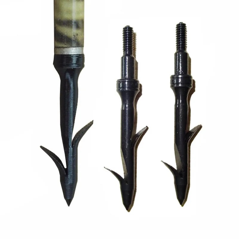 

3pcs Black Bowfishing Broadheads Arrow Head Compound Bow Crossbow Fishing Tips Hunting Fish Point ponta de pesca para flechas