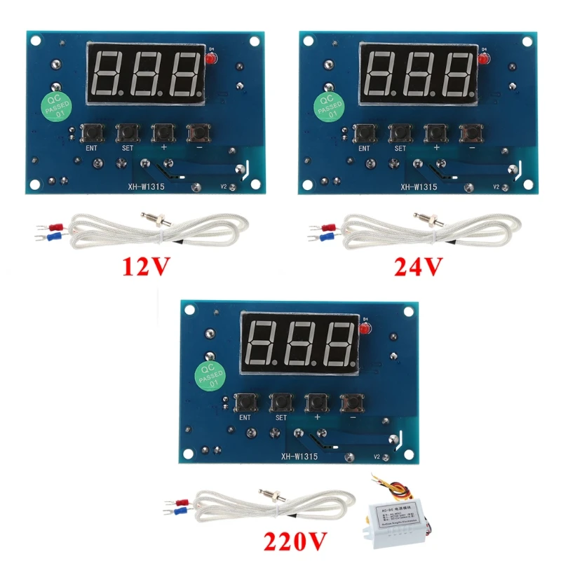 Модуль переменного тока 220 V/DC 12 V/24 V-99~ 999 цифровой Контроль температуры; термостат K Тип регулятор температуры с термопарным Контроль температуры инструмент