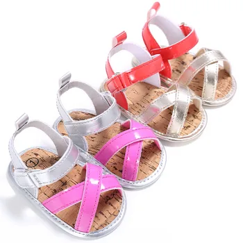 

SZYADEOU Baby Outdoors Sandals Toddler Princess First Walkers Girls Shoes Newborn Summer Baby Shoes Fur Slides Wholesale L5