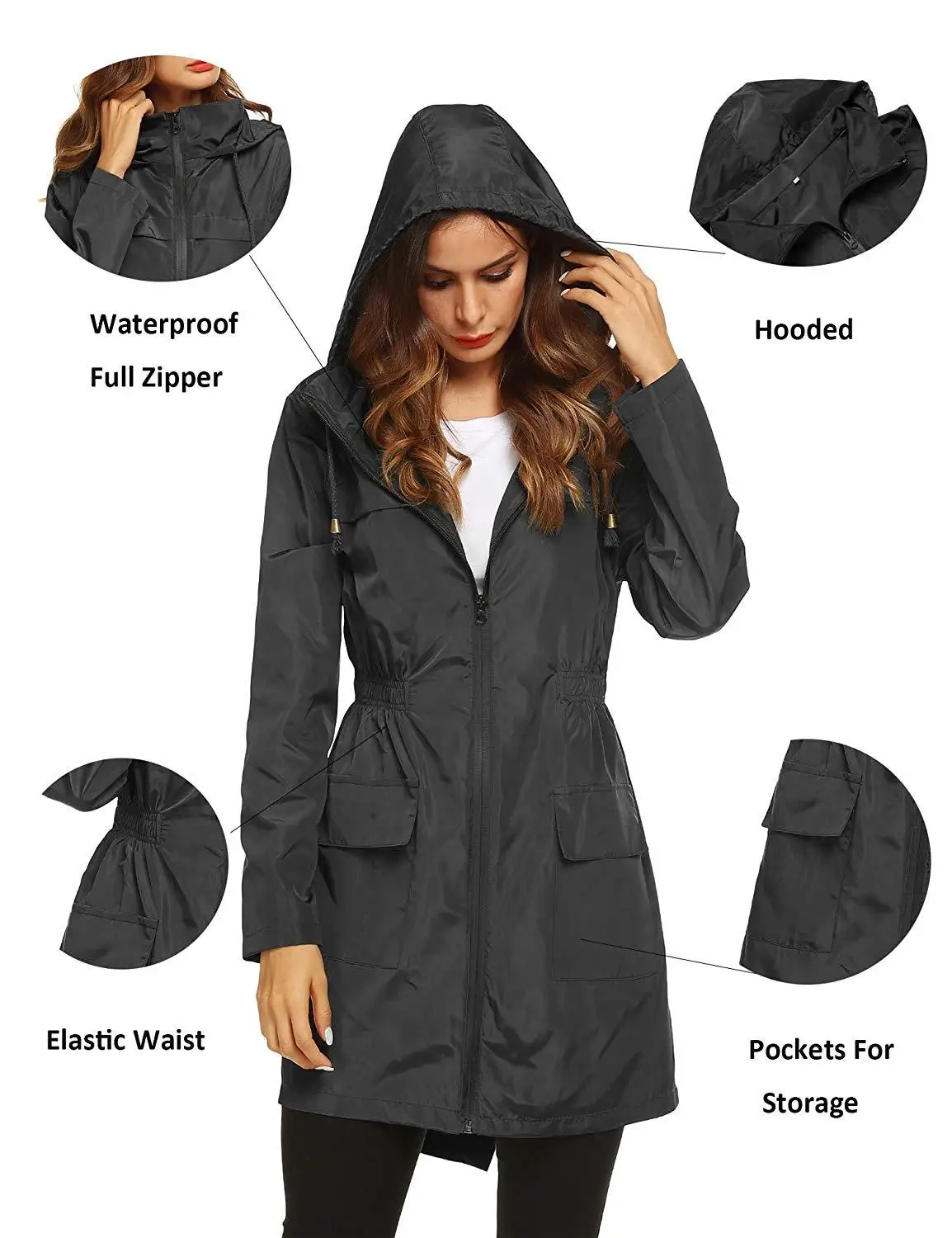 

outdoor Waterproof Jacket for women WinD proof ReSponse