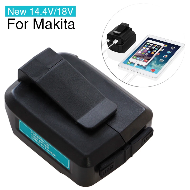 Новинка 14,4 В/18 в USB литий-ионный беспроводной источник питания для зарядного устройства Makita ADP05 адаптер конвертер (только для серии LXT)