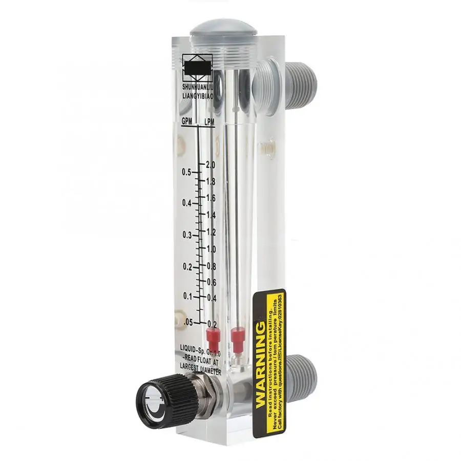 Расходомер LZM-15T 0,1-0.5GPM Ручка Тип панели измерения расходомер жидкости ZG1/" расходомер воды инструмент