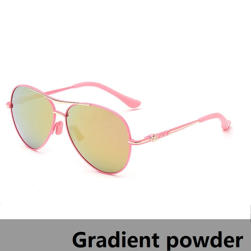 Gradient powder Модные солнечные очки ретро роскошные новые модные блестящие высококачественные дизайнерские мужские женские очки для вождения тени очки WD561 - Цвет линз: Gradient powder