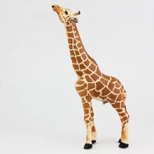 1 шт., фигурка жирафа, дикие животные, детская игрушка, реалистичная модель, украшение, коллекция, ремесло, подарок, настольные украшения