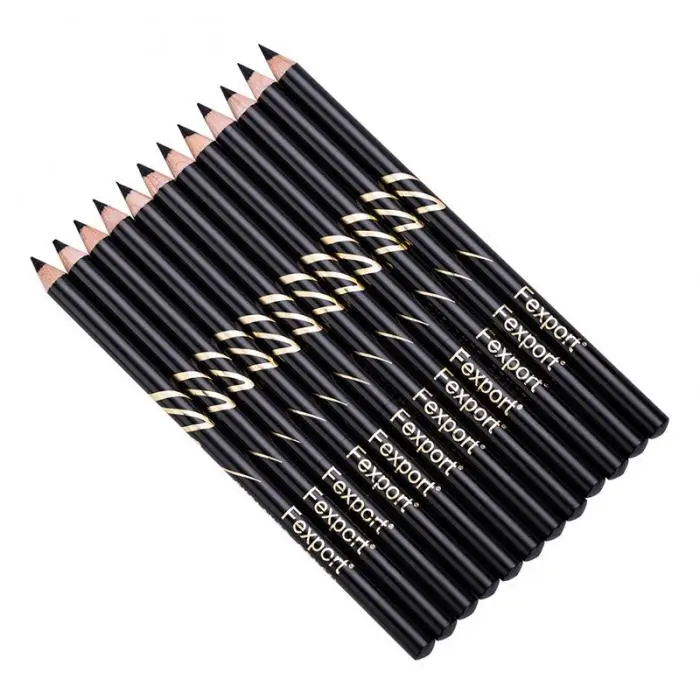 6/12pcs Makeup Lipliner Pencils Eyeliner Colorful Waterproof Long-lasting Eyebrow Pen Beauty Tool-MS