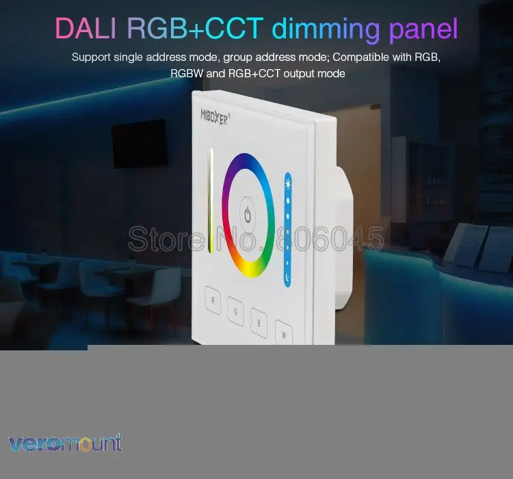 MiBOXER DALI 86 Touch Panel RGB RGBW RGB+CCT 3 in 1 Smart LED Controller DP3 for RGB RGBW RGBCCT LED Strip