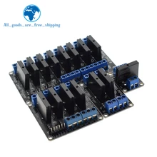 TZT 1 2 4 8 канальный 5 В DC релейный модуль твердотельный высокий уровень SSR AVR DSP G3MB-202P реле для Arduino
