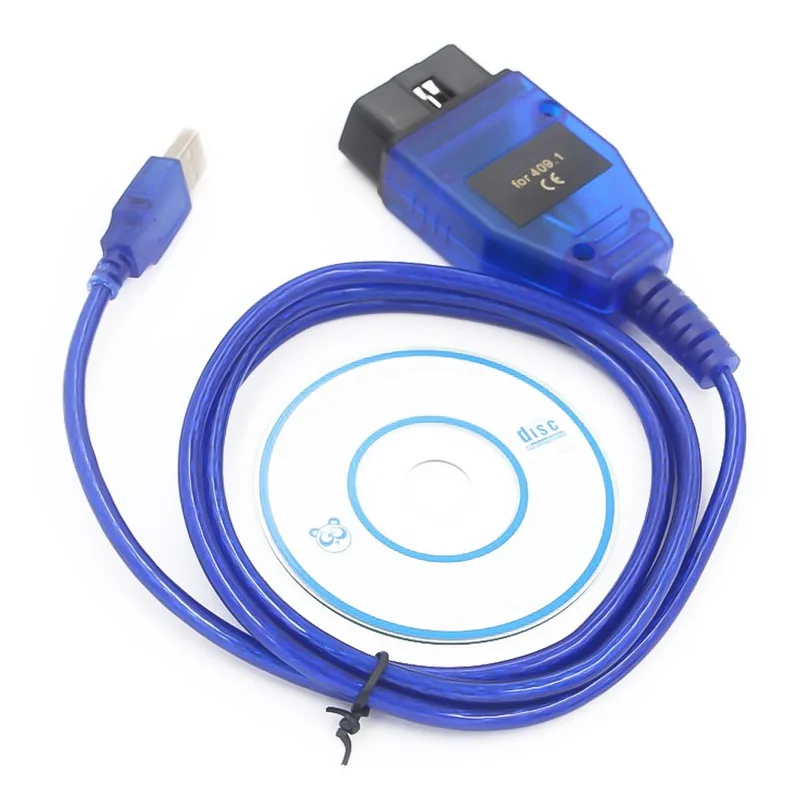 

Car Auto USB Vag-Com Interface Cable KKL VAG-COM 409.1 OBD2 II OBD Diagnostic Scanner Vag Usb Cable Interface Tool With Switch