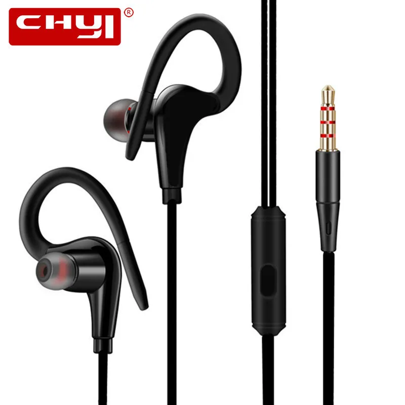 

Ear Hooks Sports Headphone Waterproof Sport Running Earphone With Microphone 3D Bass Headsets For Xiaomi Mobile Music Headsets