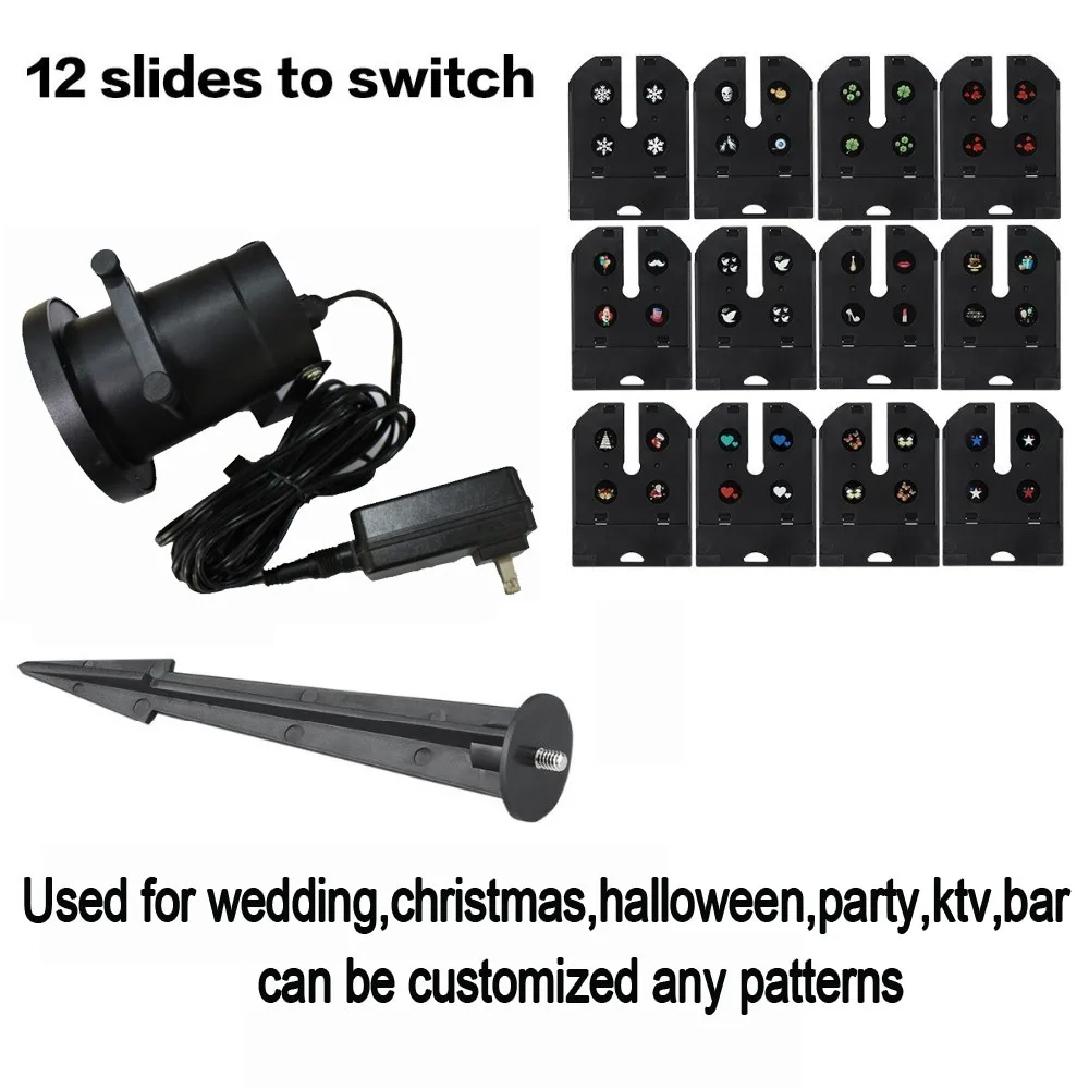 2016-Waterproof-Christmas-Snowflake-Projector-12-Lens-LED-Party-Light-Stage-Lighting-for-Kids-Birthday-Halloween