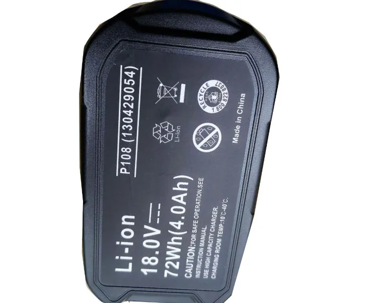 Замена аккумулятора светодиодный 18 в 4000 мАч для RYOBI P108 BPL 1815 BPL18151 BPL1820 P102 P103 P104 P105 P106