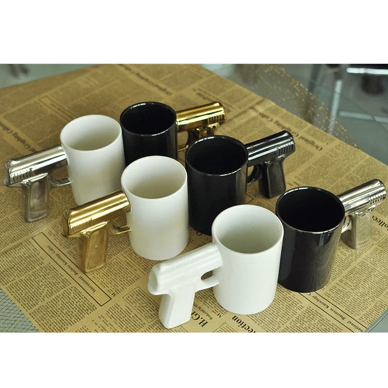 Новинка пистолет керамическая кофейная чашка чайная чашка домашняя офисная кружка уникальный подарок индивидуальная молочная чашка для завтрака кружка для сока 5ZDZ428